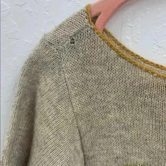 Anthropologie Angel of the North Floral Knit Top Size XS - Picture 4 of 6